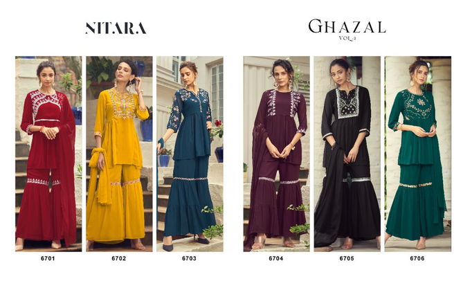 NITARA Ghazal 2 Fancy Stylish Designer Festive Wear Heavy Readymade Salwar Suit Collection